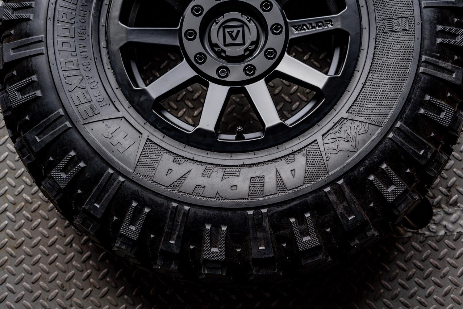 UTV wheels and tires alpha valor rims