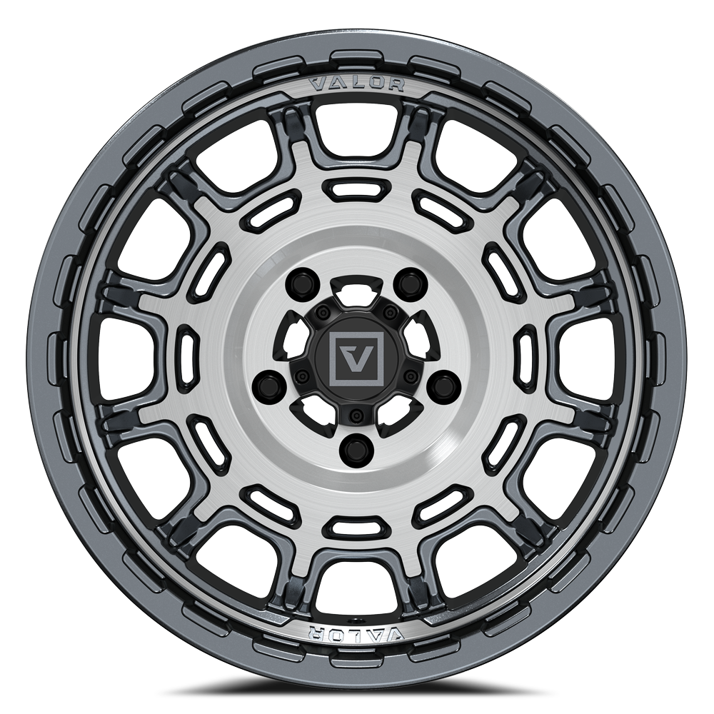 V17 UTV Wheel Brushed Gunmetal - Valor Offroad