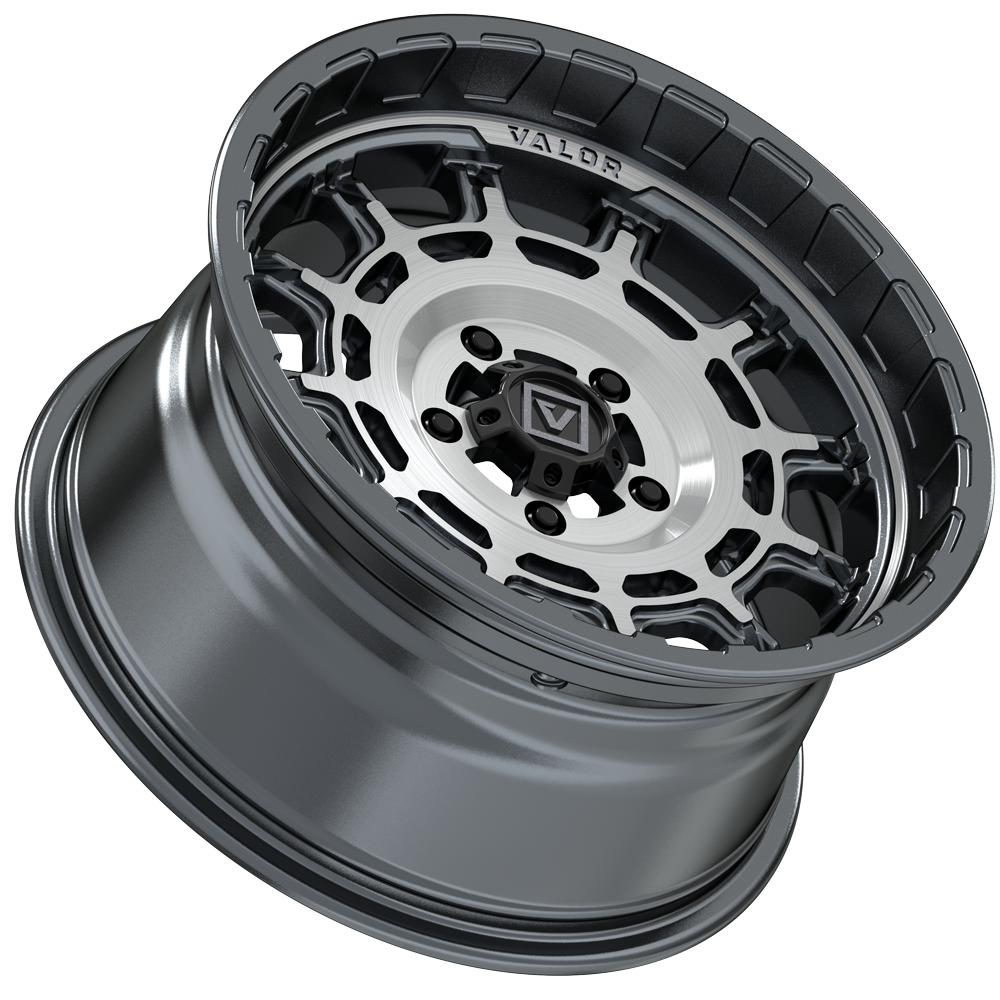 V17 UTV Wheel Brushed Gunmetal - Valor Offroad