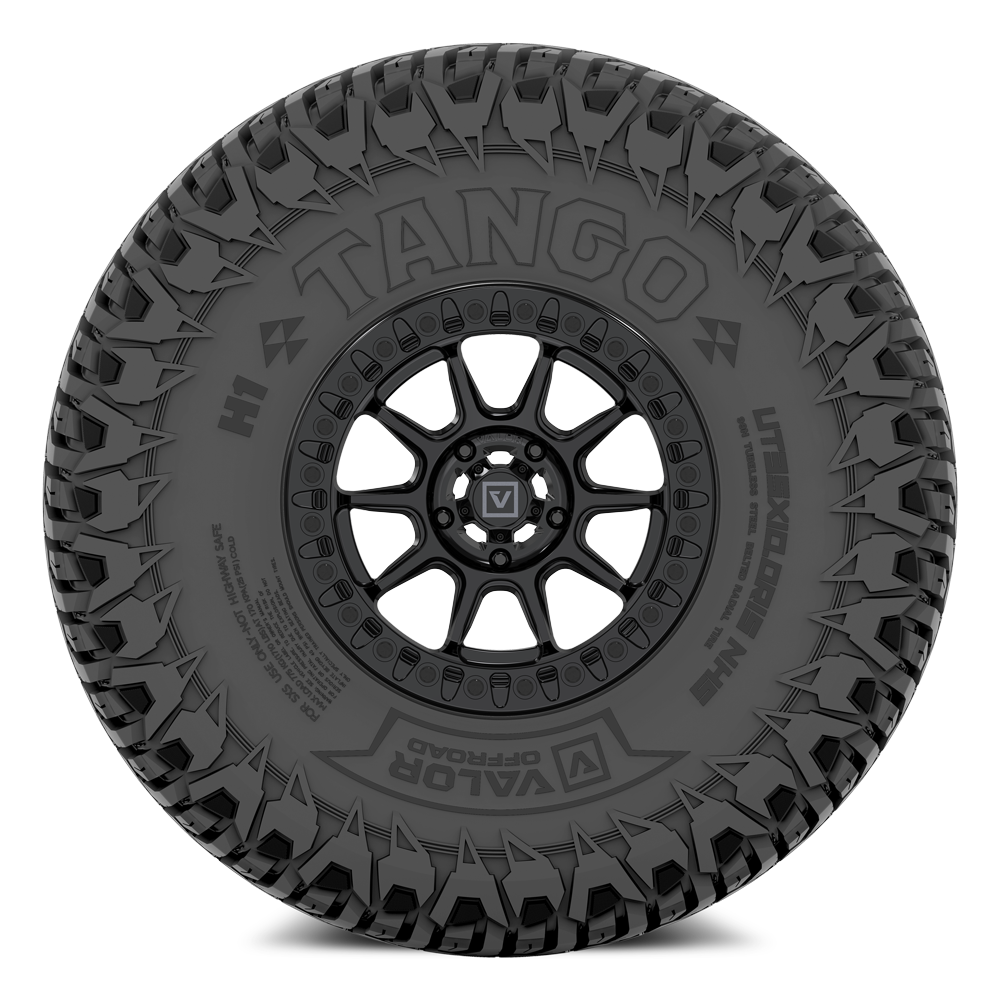 Tango on 15x7 V18 GB UTV Wheel and Tire Kit - Valor Offroad