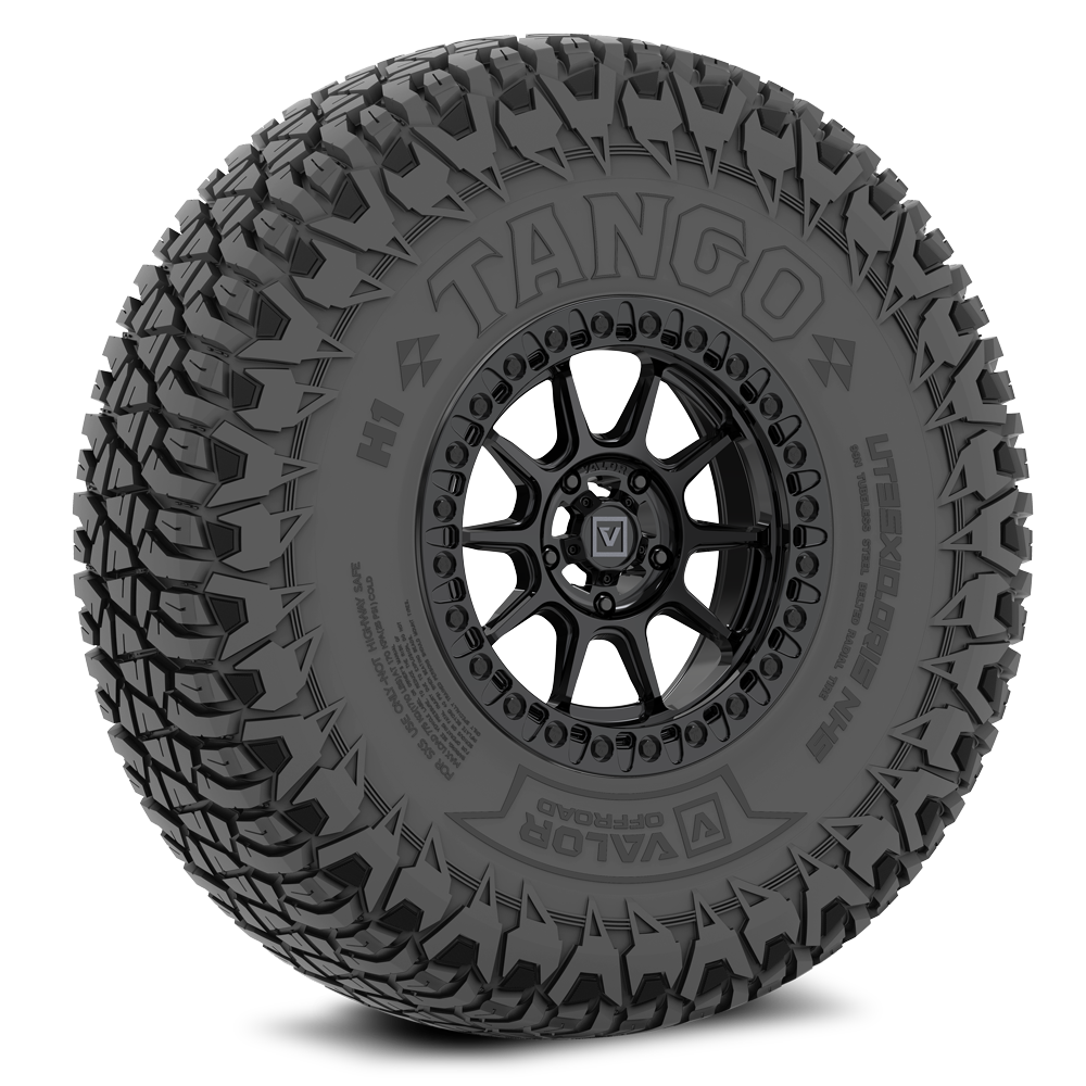 Tango on 15x7 V18 GB UTV Wheel and Tire Kit - Valor Offroad