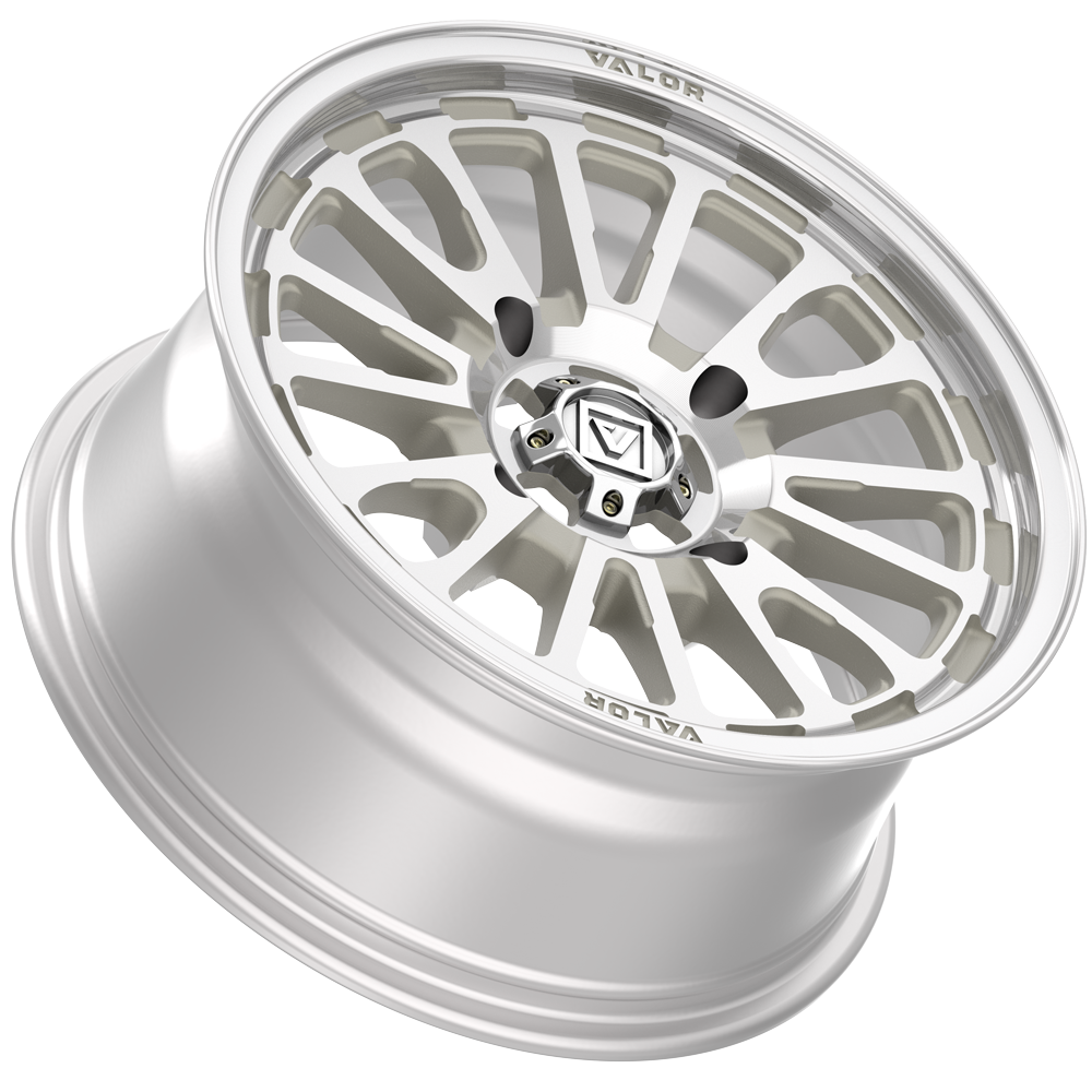 V14 Raw Machined UTV Wheel - Valor Offroad