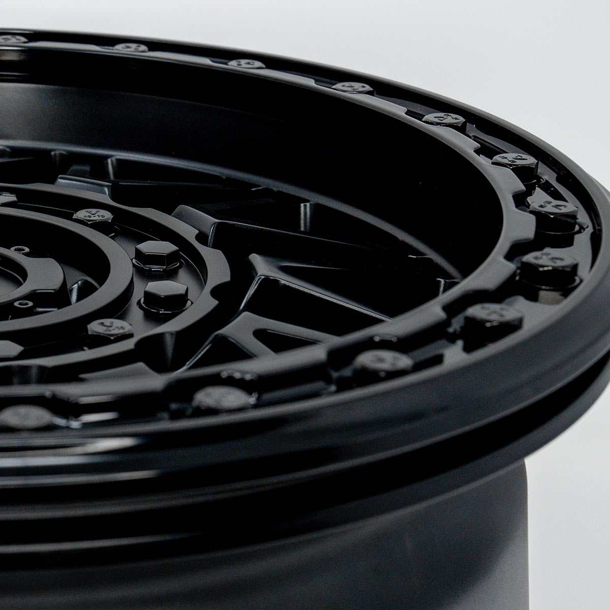 V08 Satin Black UTV Beadlock - Valor Offroad