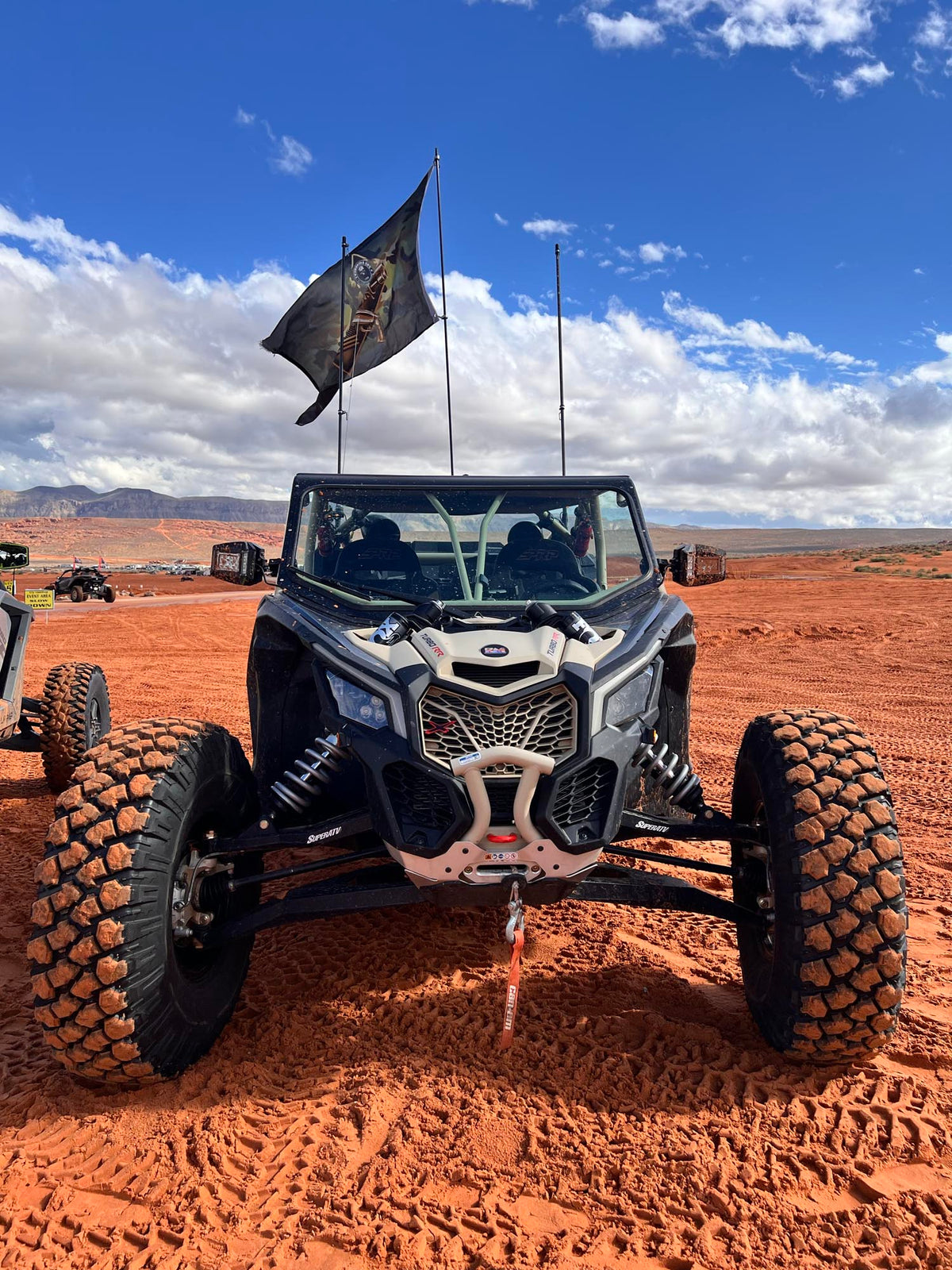 Can-Am X3 on Satin Black 15x7 V13 Beadlock Wheels and Alpha tires