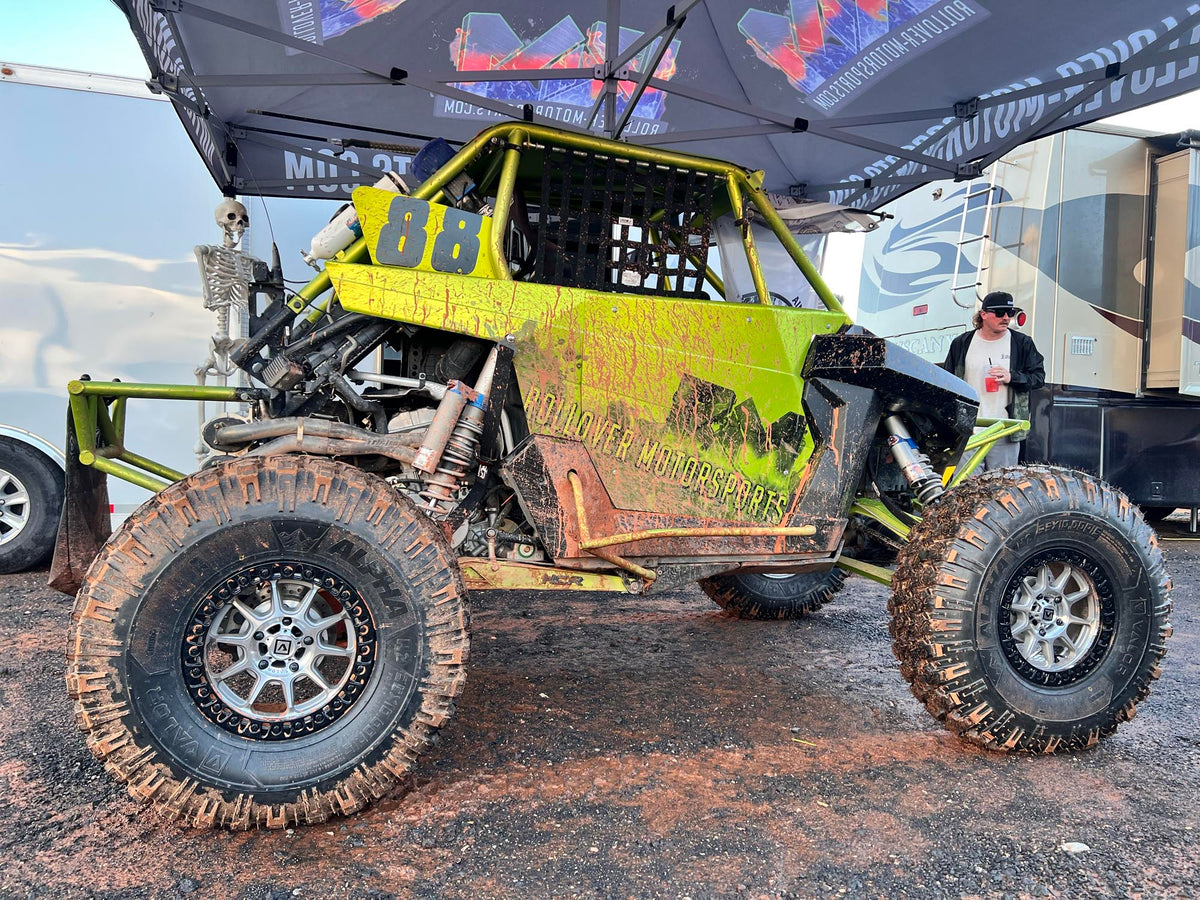 Polaris RZR RS1 on Raw Machined 15x7 V18 Flow Formed Beadlock Wheels