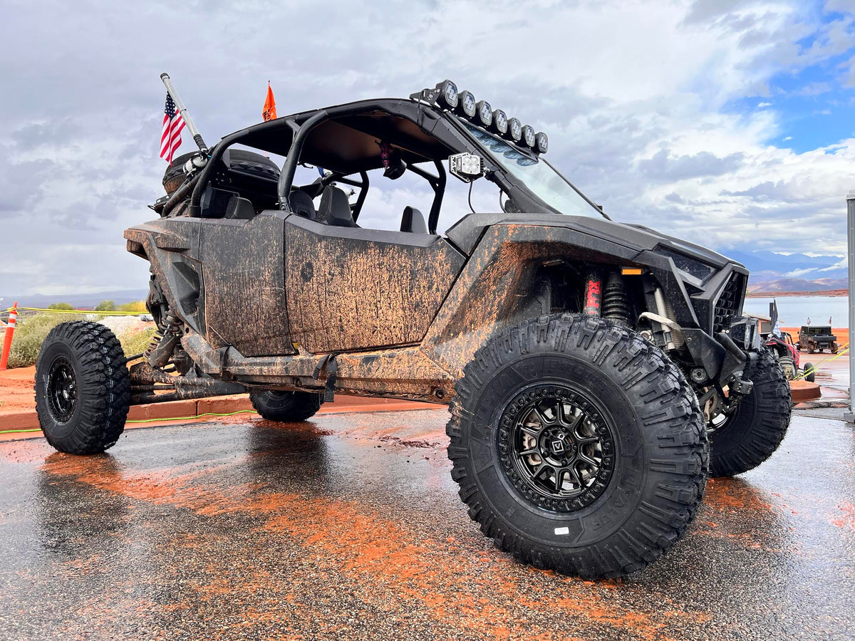 Polaris RZR XP 1000 on Hyper Black 15x7 V18 Flow Formed Beadlock Wheels and Alpha Tires