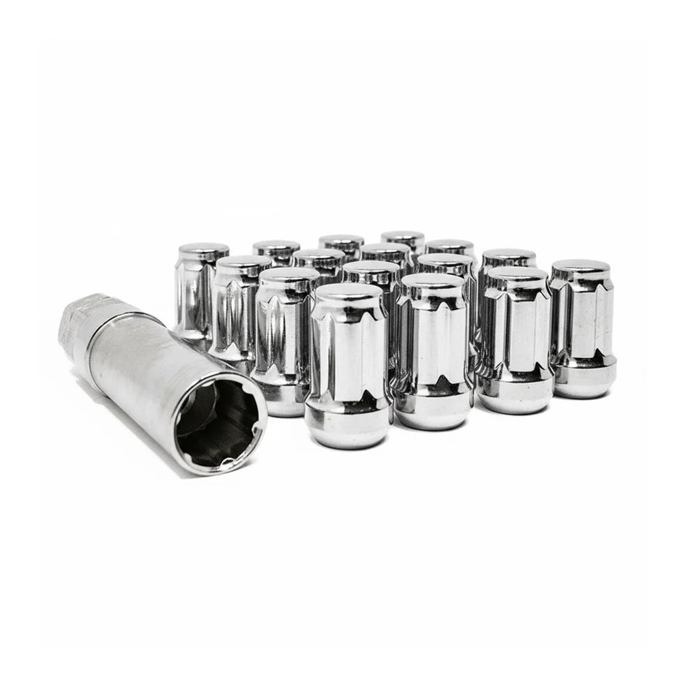 12x1.25 UTV Wheels Lug Kit Chrome (4-Lug) - Valor Offroad