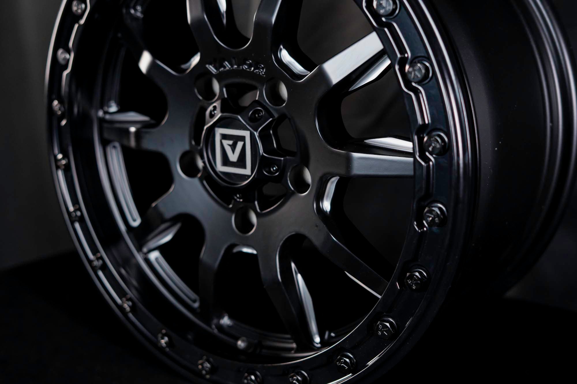 V15 Beadlock UTV Wheel Satin Black | Valor Offroad