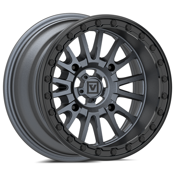 V16 Beadlock UTV Wheel Satin Gunmetal | Valor Offroad