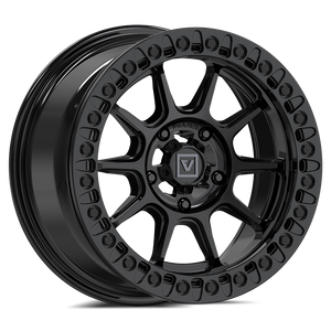 V18 Beadlock UTV Wheel Gloss Black - Valor Offroad