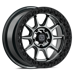 V18 Beadlock UTV Wheel Hyper Black - Valor Offroad
