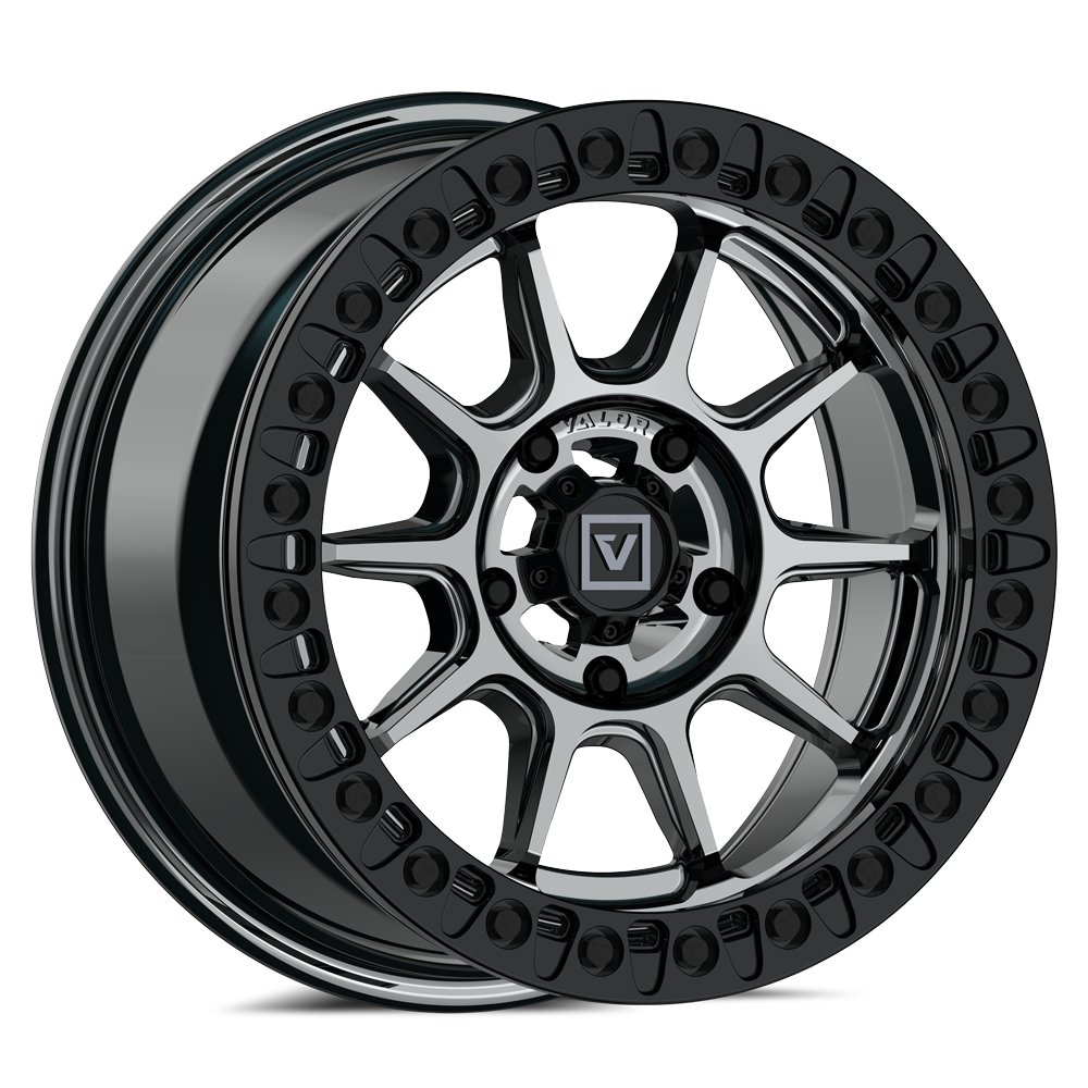V18 Beadlock UTV Wheel Hyper Black | Valor Offroad
