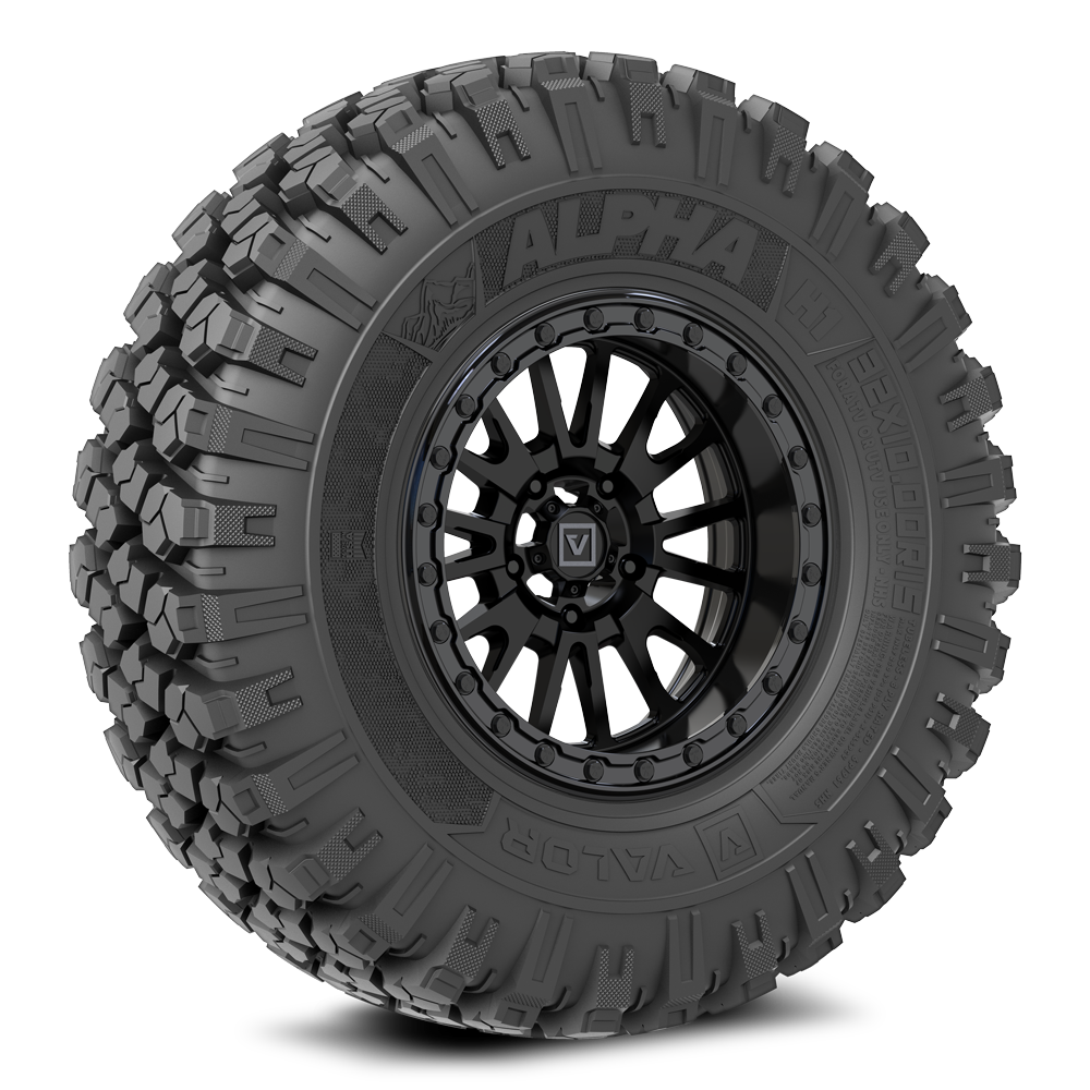 Alpha on 15x8 V16 SB UTV Wheel and Tire Kit | Valor Offroad