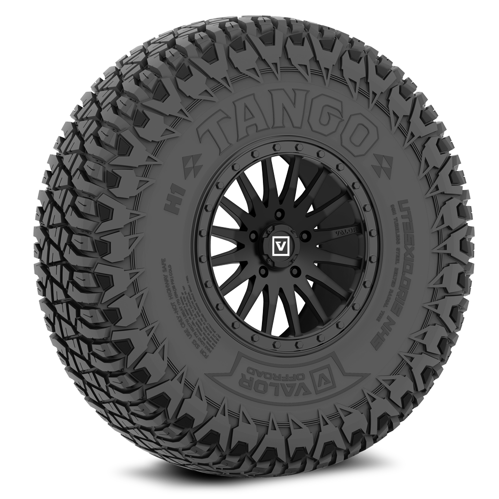 Tango on 15x8 V06 SB UTV Wheel and Tire Kit | Valor Offroad