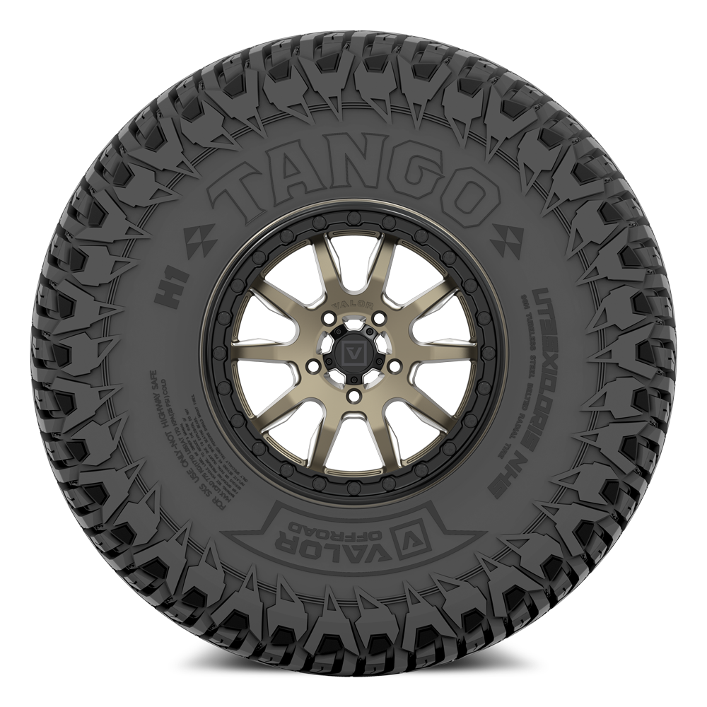 Tango on 15x7 V15 Bronze UTV Wheel and Tire Kit
