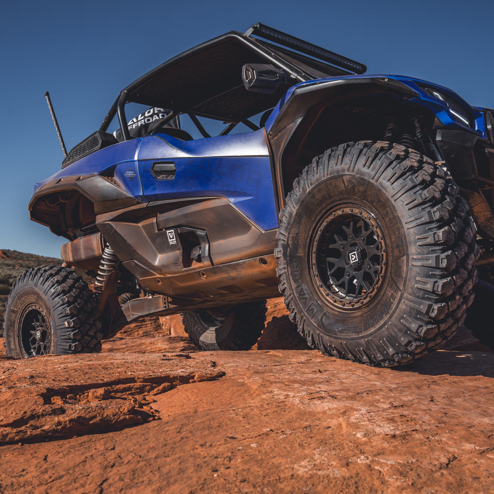 Kawasaki KRX on Valor Offroad V07 beadlock wheels and Alpha Tires