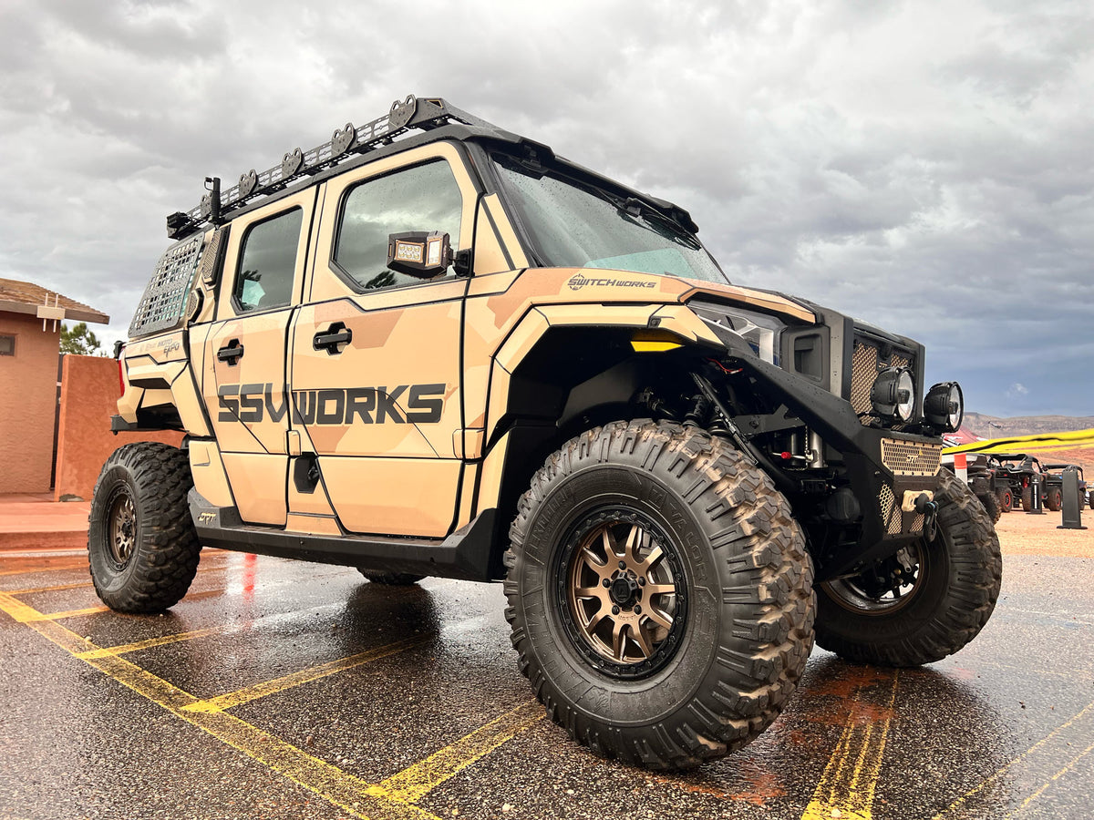 Polaris Xpedition on Satin Bronze 15x7 V15 Beadlock Wheels + 35x10R15 Alpha Tires